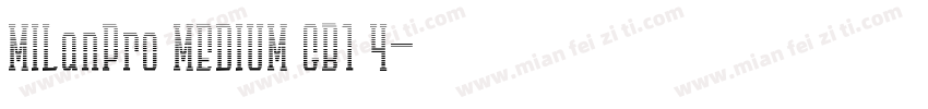 MILanPro MEDIUM GB1 4字体转换